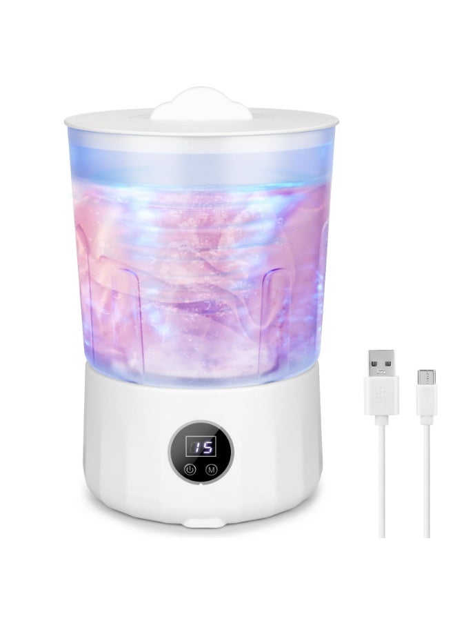 Arabest Washing Machine, Portable Rechargeable Mini Underwear Washing Machine with 1.5L Isolated Tub, Bionic Hand-Wash Technology, 3 Cleaning Modes, 3000mAh Battery for Travel, Camping & Dorm - Image 1